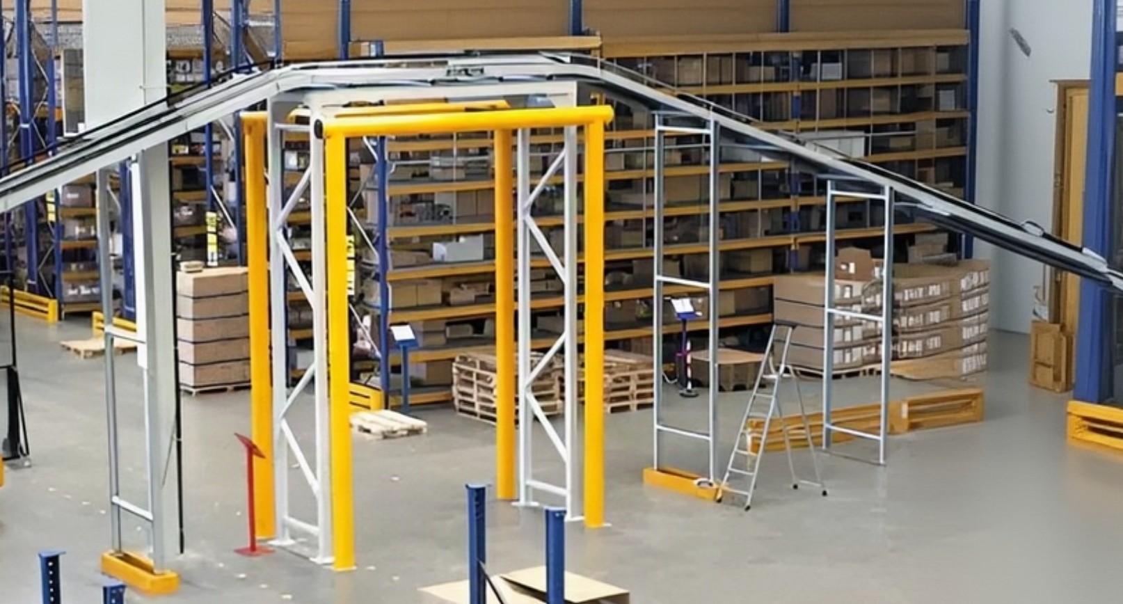 Případová studie: A-SAFE Height Restrictor pro bezpečný průjezd manipulační techniky