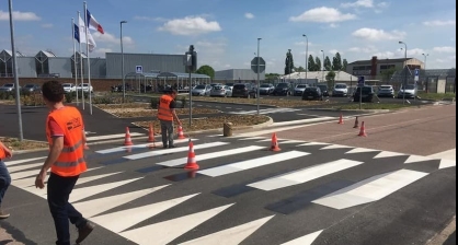Předformované termoplastické dopravní značení pro přehledné a bezpečné komunikace