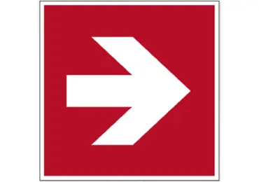 Bezpečnostní požární (luminiscenční) značení – indikátor směru