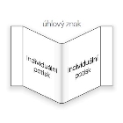 Bezpečnostní požární značení, diagonální indikátor směru – luminiscenční úhlový znak, 200×200 mm