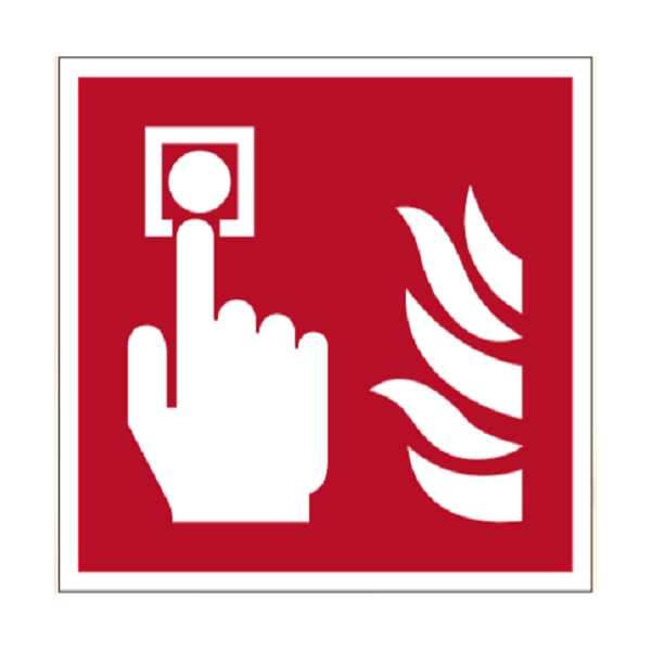 Bezpečnostní požární značení, požární alarm – fólie, 100×100 mm