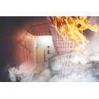 Bezpečnostní požární značení, požární alarm – luminiscenční plast, 200×200 mm