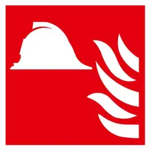 Bezpečnostní požární značení, prostředky a zařízení pro hašení požáru – luminiscenční plast, 150×150 mm