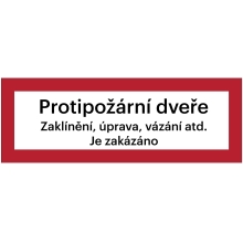 Bezpečnostní požární značení, 