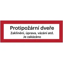 Bezpečnostní požární značení, 