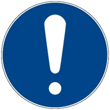 Bezpečnostní příkazové značení, Obecné příkazové značení – protiskluzové PVC, pr. 600 mm