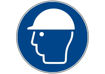Bezpečnostní příkazové značení – Použijte bezpečnostní helmu