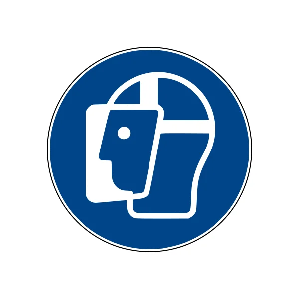 Bezpečnostní příkazové značení, Použijte bezpečnostní masku – polykarbonát, pr. 600 mm