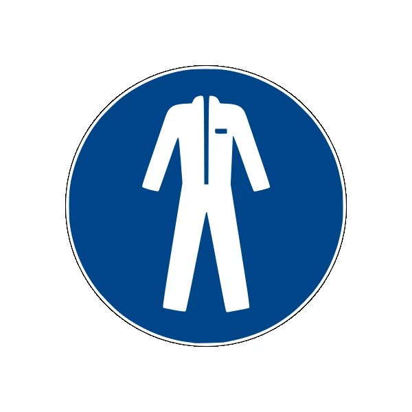 Bezpečnostní příkazové značení, Použijte ochranný oděv – hliníkový kompozit, pr. 400 mm