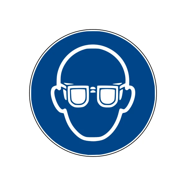 Bezpečnostní příkazové značení, použijte ochranu očí – fólie, pr. 75 mm