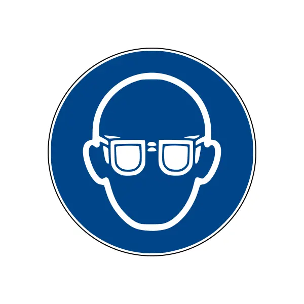 Bezpečnostní příkazové značení, použijte ochranu očí – polykarbonát, pr. 400 mm