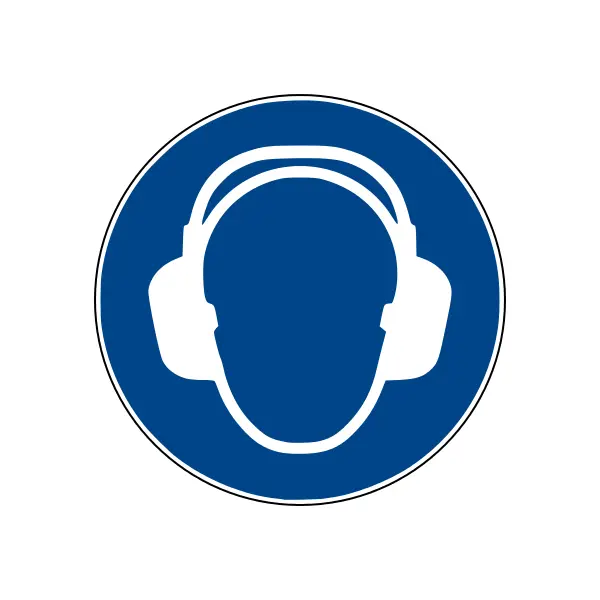 Bezpečnostní příkazové značení, použijte ochranu uší – polykarbonát, pr. 400 mm