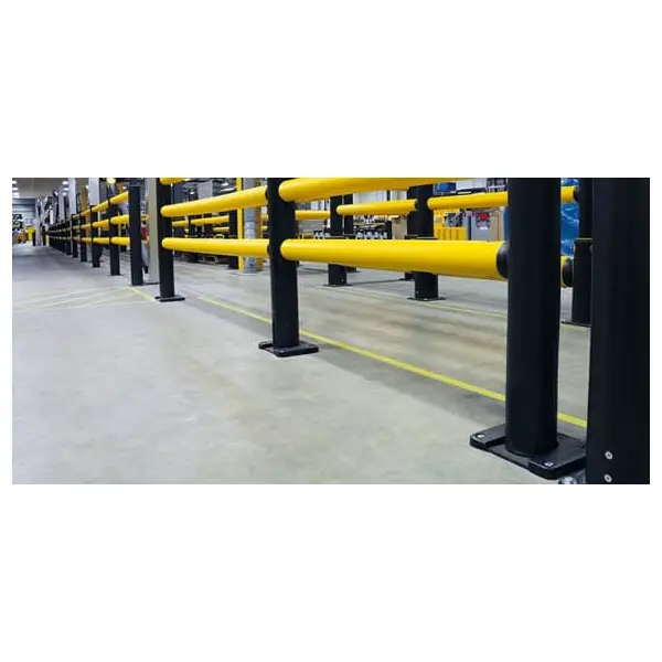 Bezpečnostní zábrana A-SAFE, bezpečnostní patka Slider Plate pro sloupek pr. 130 mm