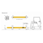Bezpečnostní zábrana A-SAFE, eFlex Single Traffic Barrier – 2,1 m