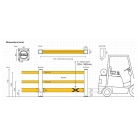 Bezpečnostní zábrana A-SAFE, eFlex Single Traffic Barrier Plus – 1,6 m