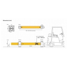 Bezpečnostní zábrana ASAFE, iFlex Single Traffic Barrier – 1 m