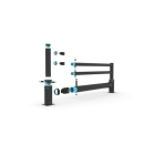 Bezpečnostní zábrana A-SAFE, iFlex Single Traffic Barrier Plus pro mrazírenské skladování