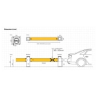 Bezpečnostní zábrana ASAFE, iFlex Single Traffic Barrier Vysoká – 0,8 m