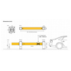 Bezpečnostní zábrana ASAFE, iFlex Single Traffic Barrier Vysoká – 5,6 m