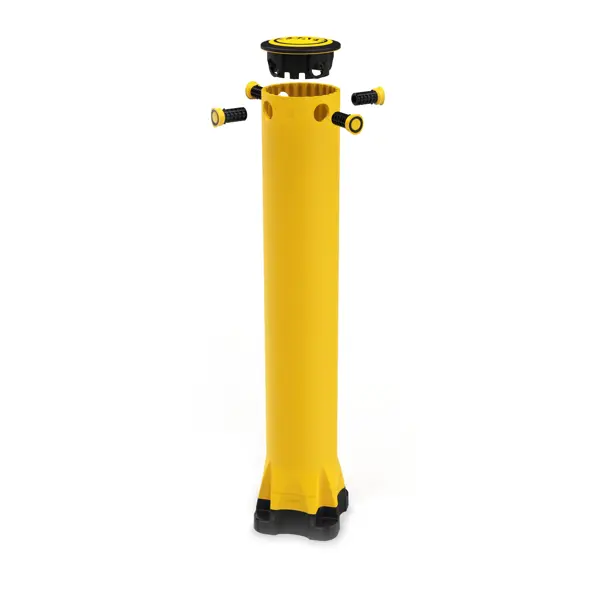 Bezpečnostní zábrana A-SAFE, Monoplex Bollard – žlutá, v. 1135 mm, pr.130 mm, pouze interiér