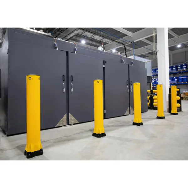 Bezpečnostní zábrana A-SAFE, Monoplex Bollard – žlutá, v. 1135 mm, pr.130 mm, pouze interiér