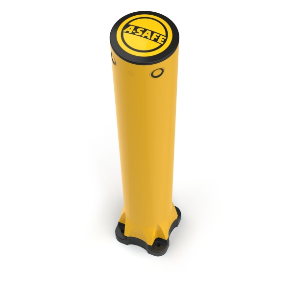 Bezpečnostní zábrana A-SAFE, Monoplex Bollard – žlutá, v. 1135 mm, pr.130 mm, pouze interiér