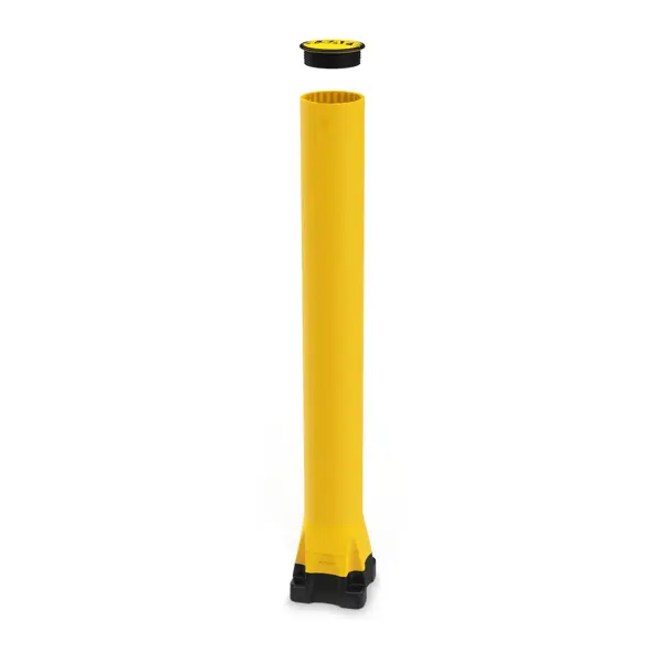 Bezpečnostní zábrana A-SAFE, Monoplex Bollard – žlutá, v. 1195 mm, pr.190 mm, pouze interiér