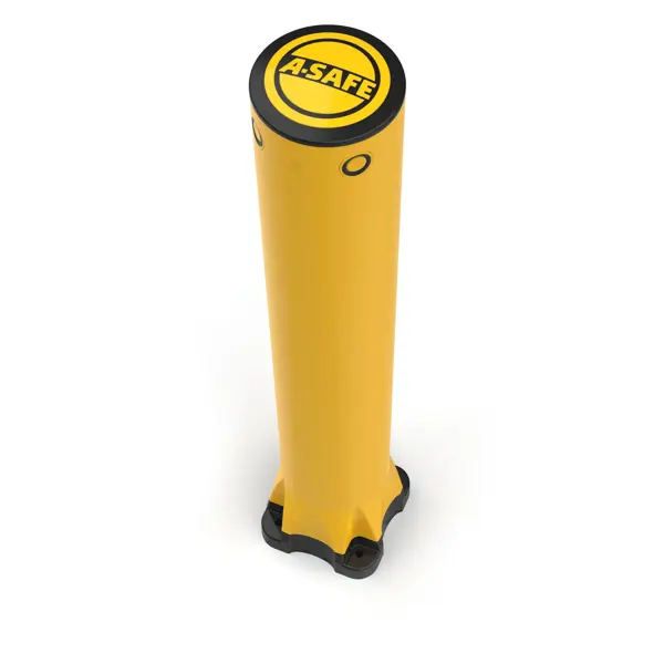 Bezpečnostní zábrana A-SAFE, Monoplex Bollard – žlutá, v. 1195 mm, pr.190 mm, pouze interiér