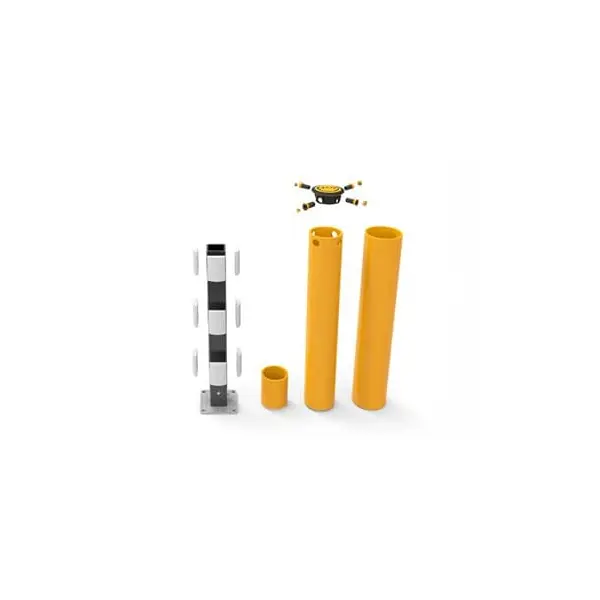 Bezpečnostní zábrana ASAFE, nárazuodolný sloup HeavyDuty Bollard – žlutá, v. 1200 mm, pr. 210 mm