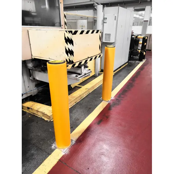 Bezpečnostní zábrana ASAFE, nárazuodolný sloup HeavyDuty Bollard – žlutá, v. 1200 mm, pr. 210 mm
