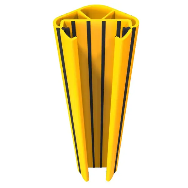 Chránič regálových stojin iFlex RackGuard, velký s gumovou zarážkou – žlutá, v. 600 mm