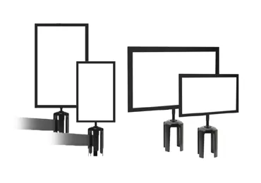 Držák pro značení na sloupek zn. Tensabarrier – formát A3