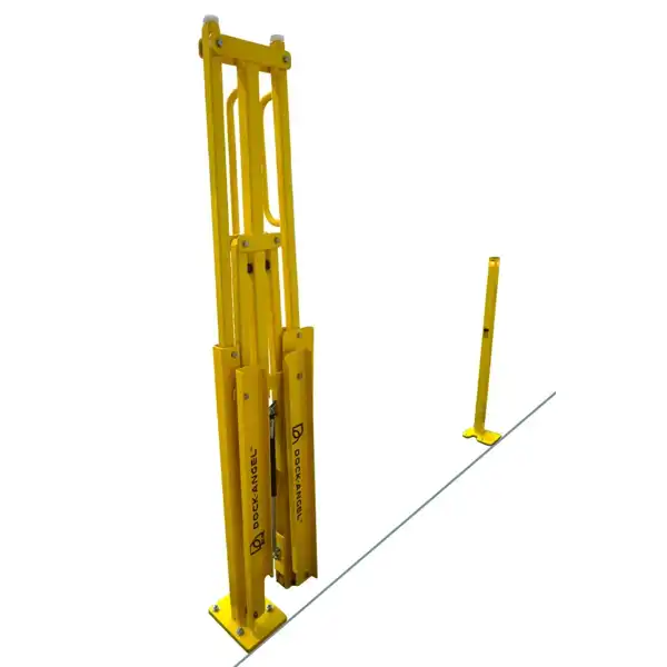 Dvousegmentová zvedací brána na rampu – ocel, š. 2200 mm, světlá š. 1700 mm
