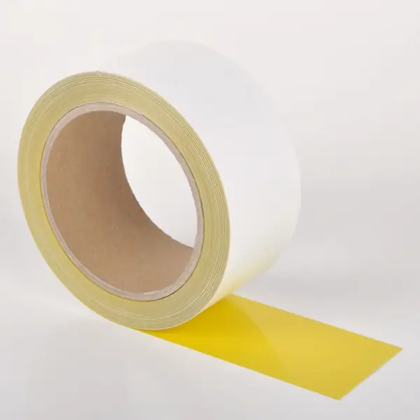 Extra tenká podlahová páska odolná proti znečištění WT-5229, permanentní – polyester, žlutá, 75 mm × 15 m