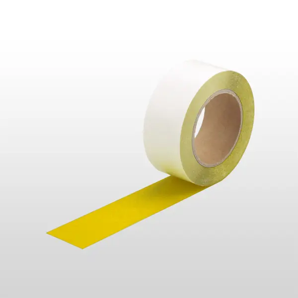 Extra tenká podlahová páska WT-5420 s protiskluzovým povrchem, permanentní – fólie, žlutá, 75 mm × 10 m