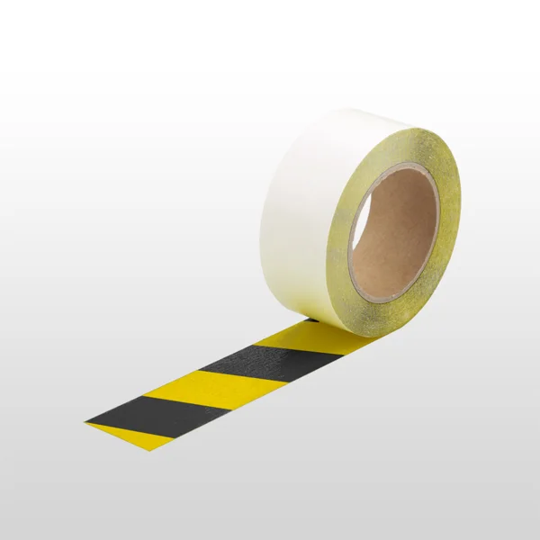 Extra tenká podlahová páska WT-5420 s protiskluzovým povrchem, permanentní – fólie, žluto-černá, 50 mm × 10 m