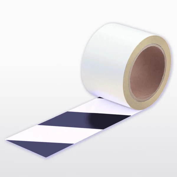 Extra tenká podlahová páska WT-5429 s protiskluzovým povrchem, odnímatelná – fólie, černá-bílá, 50 mm × 10 m