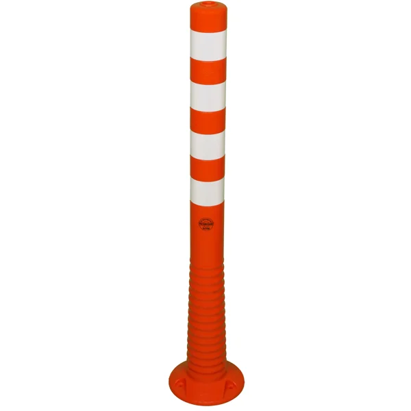 Flexibilní sloupek s kulatou podstavou – TPU, výška 1000 mm, pr. 200/80 mm, oranžová