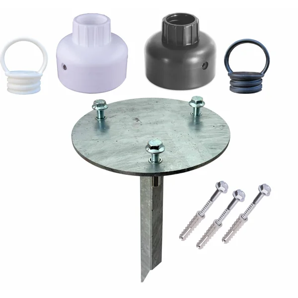 Flexibilní sloupek s kulatou podstavou – TPU, výška 1000 mm, pr. 200/80 mm, oranžová