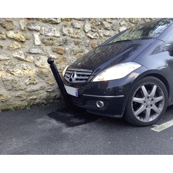 Flexibilní sloupek, výška 800 mm, pr. 80 mm, kulatá hlavice – černá