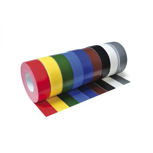 Hladká textilní páska WT-5561 – textil potažený PE, bíla, 25 mm × 50 m