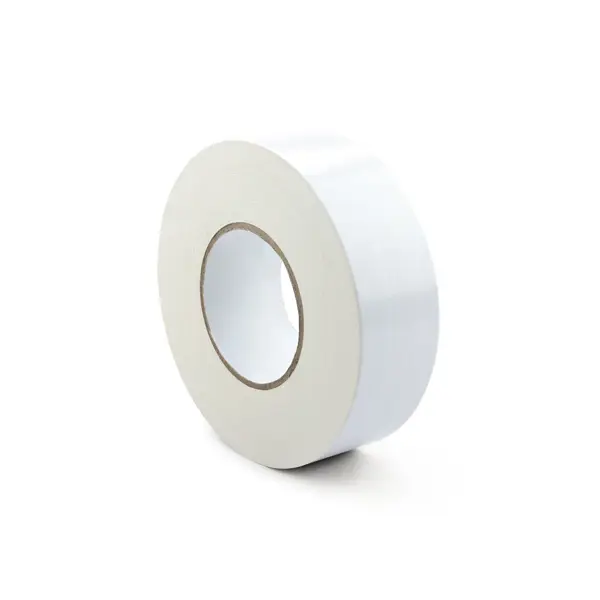Hladká textilní páska WT-5561 – textil potažený PE, bíla, 25 mm × 50 m
