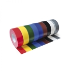Hladká textilní páska WT-5561 – textil potažený PE, bílá, 50 mm × 50 m