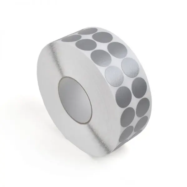 Hladké textilní body Standard WT-5561 – textil potažený PE, šedá, pr. 30 mm, 4000 bodů