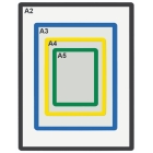 Informační rámečky, značení Frames 4 Docs, magnetické – černá, formát A3, balení 10 ks