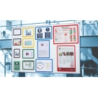 Informační rámečky, značení Frames 4 Docs, magnetické – červená, formát A4, balení 10 ks