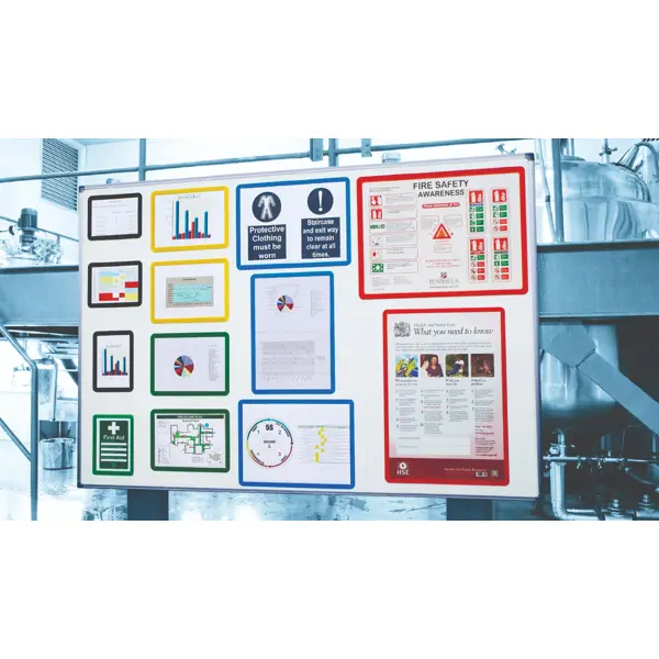 Informační rámečky, značení Frames 4 Docs, magnetické – červená, formát A4, balení 10 ks