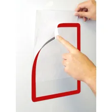 Informační rámečky, značení Frames 4 Docs, magnetické – červená, formát A4, balení 10 ks