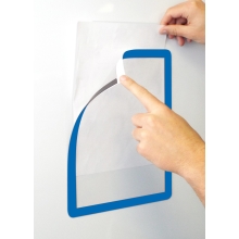 Informační rámečky, značení Frames 4 Docs, magnetické – modrá, formát A4, balení 10 ks