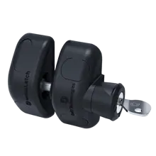 Jednostranný zámek na bránu s klíčem a magnetickou západkou 7-17mm – černá